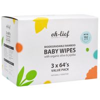 Oh-Lief Biodegradable Bamboo Baby Wipes Value Pack